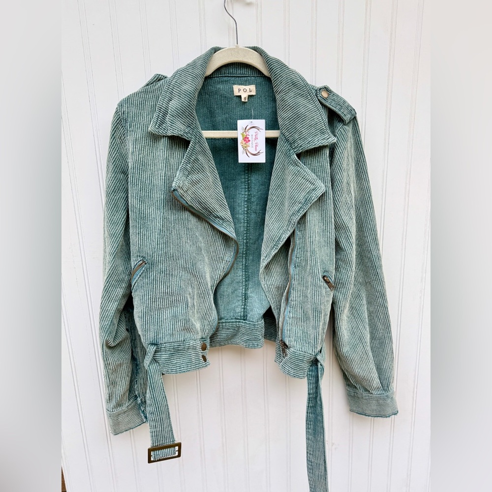 POL Corduroy Moto Style Jacket‎ Festival Boho Moto - Picture 3 of 10